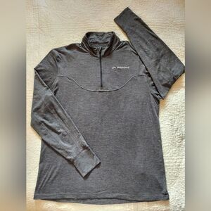 Brooks Men's Charcoal Half-Zip Pullover